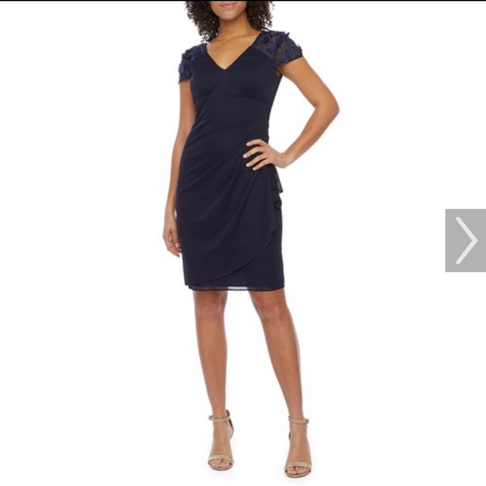 Jc Penny navy blue cocktail dress